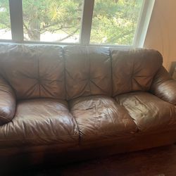 Leather couches