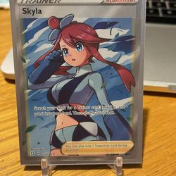 Pokémon Card Full Art Skyla Shining Fates