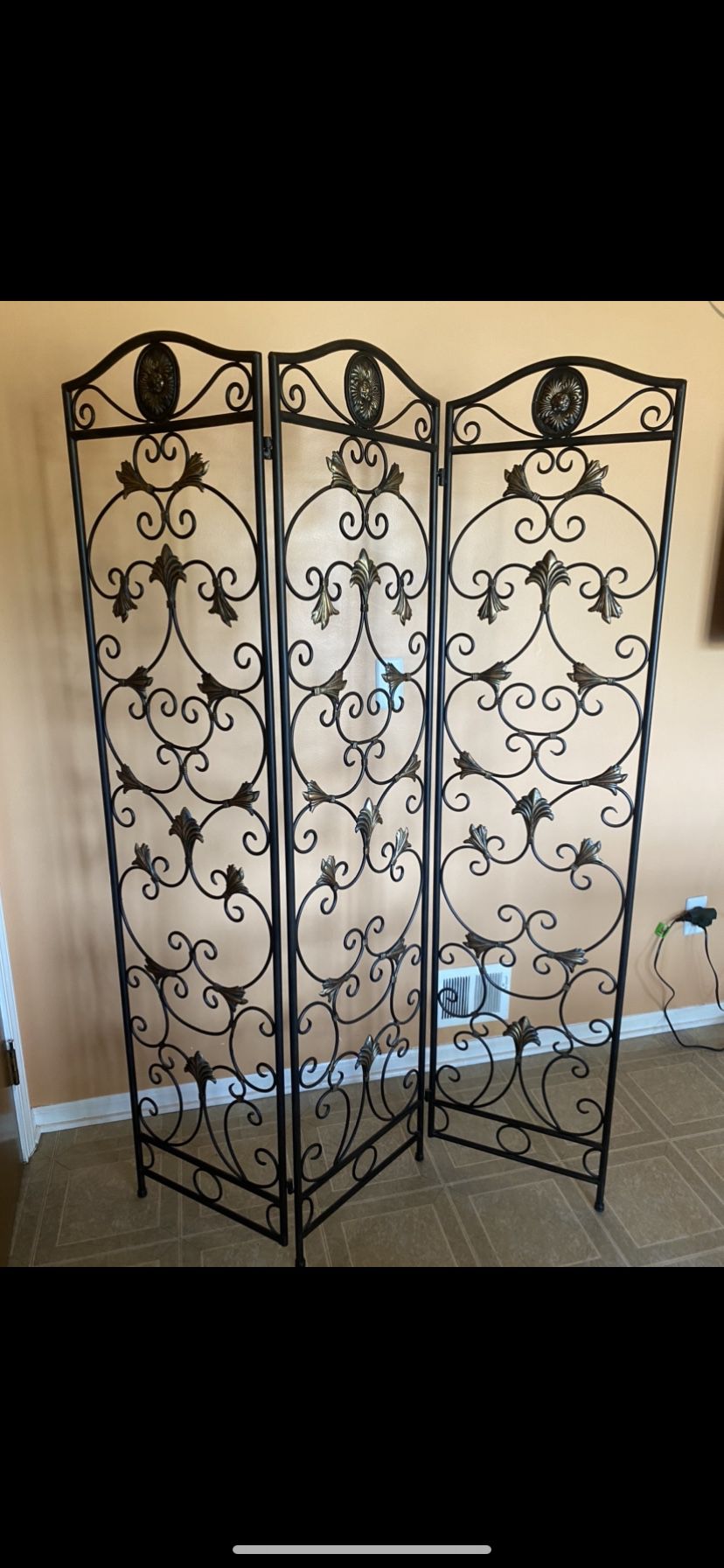 Hand Forged Iron Screen Room Divider