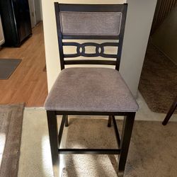 *BRAND NEW*GREY AND BLACK UPHOLSTERED CONTEMPORARY BAR STOOL.OLENTANGY RIVER RD AND BETHEL RD PICKUP