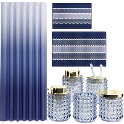 Bathroom Sets with Shower Curtain and Rugs and Accessories,