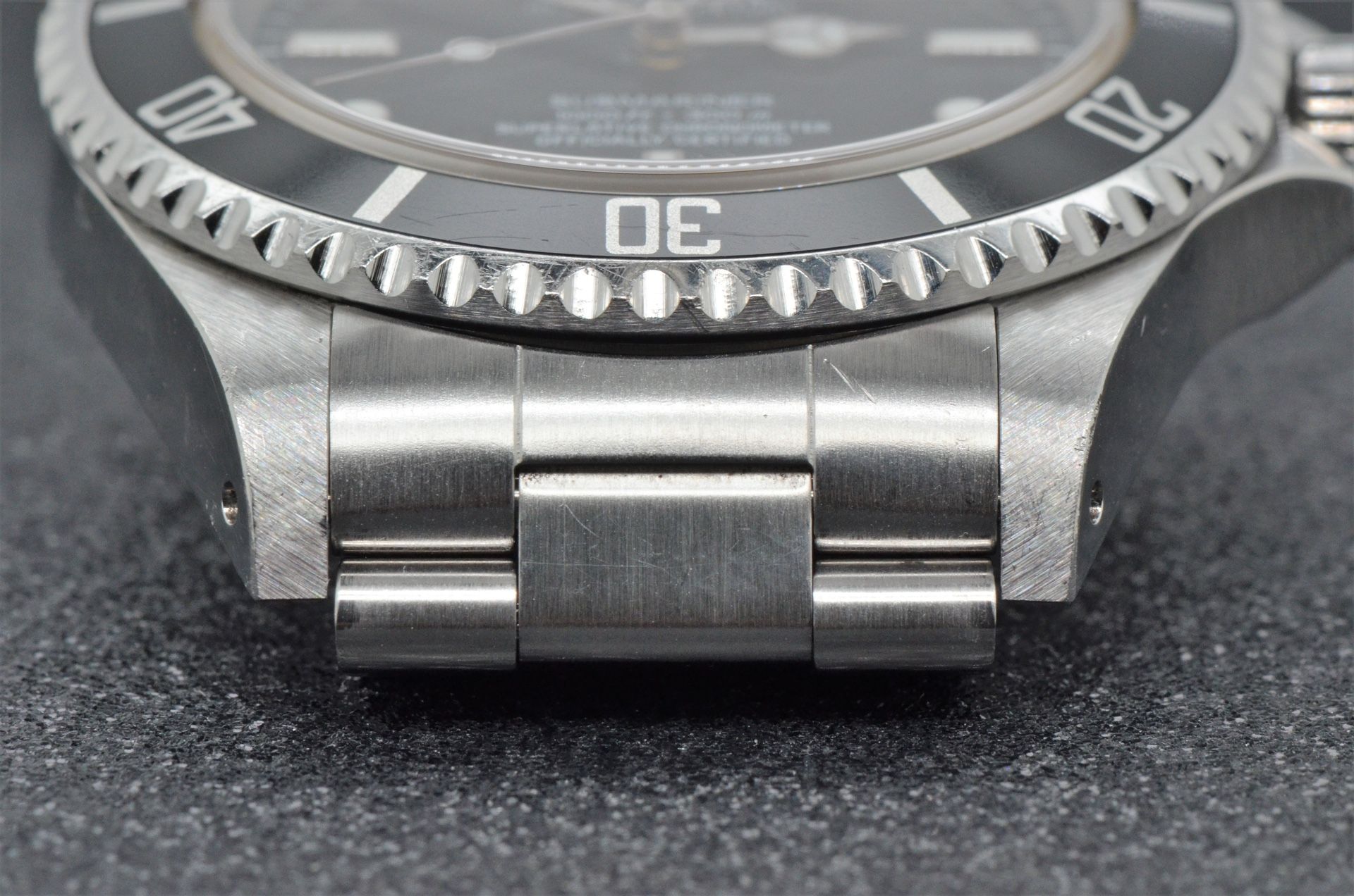 Rolex Submariner No Date 4 Linear Dial Rehaut 14060m Watch for Sale in