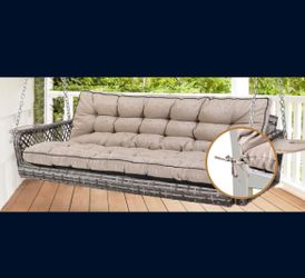 Hmgxay Indoor/Outdoor Bench Cushion,Waterproof Swing Seat Cushion,Outdoor Chair Cuhion,for Lounger Garden Furniture Patio Loveseat(20x40 Inches,