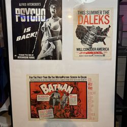 Vintage Movie / T.V. Show Magazine Insert Posters 