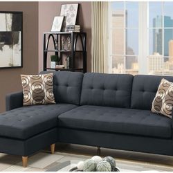 SECSIONAL SOFA BLACK NEW IN BOX ☎️ 1714586,2564 PICK UP PRICE