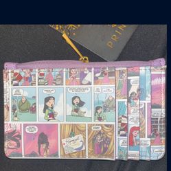 Disney Princess Small Card Wallet W Comic Design 