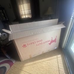 Large heavy-duty dog crate – great condition