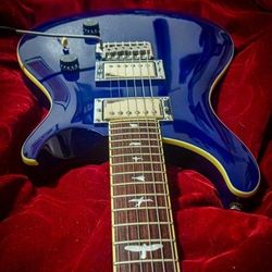 PRS SE Standard 24 With Coil Tap Electric Guitar 6 String Blue And Gig Bag