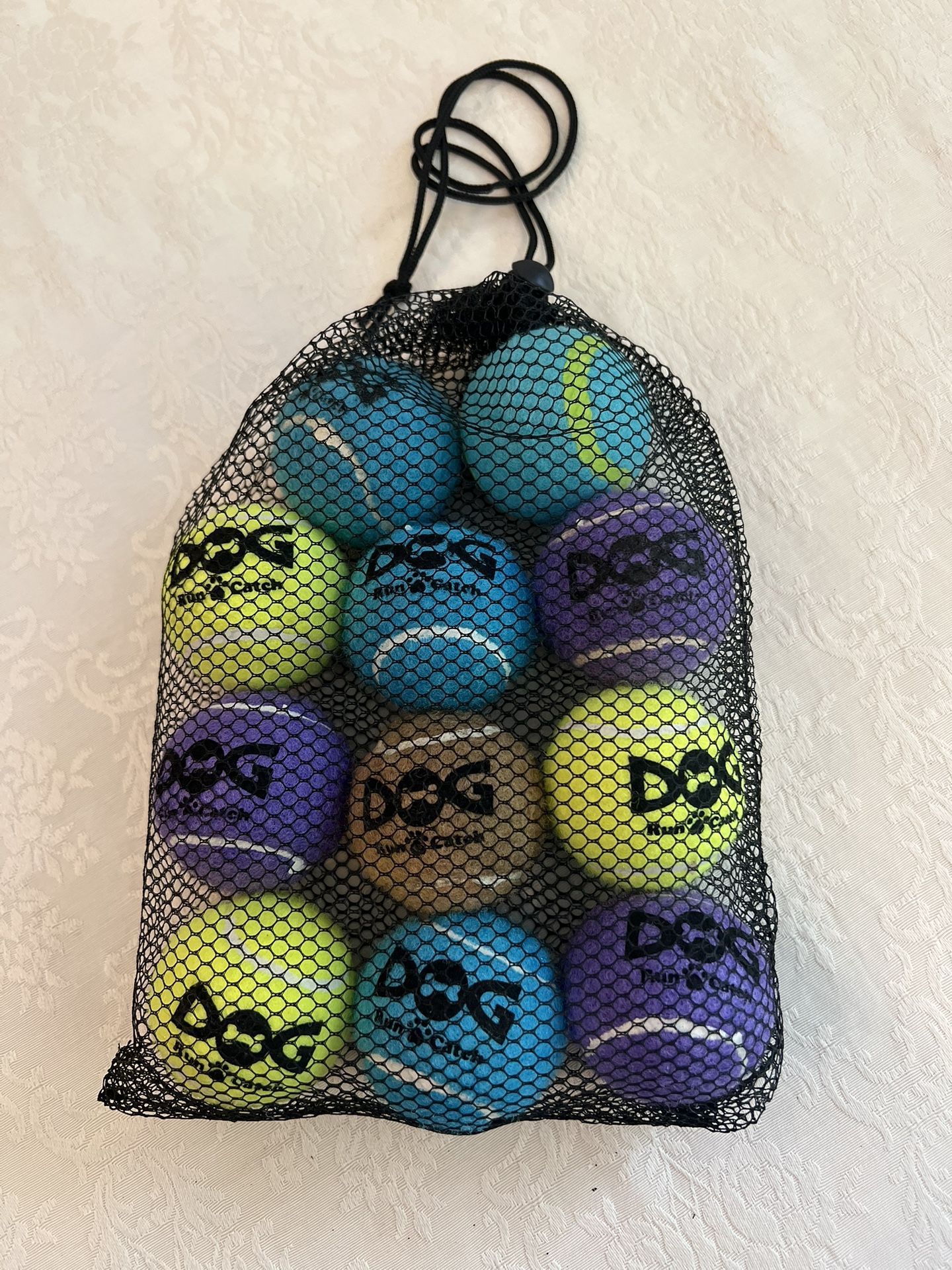 DOG RUN & CATCH 2.0” SMALL TENNIS BALLS FOR DOGS ~PACK OF 10 ~ NEW