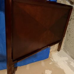 Queen Bed solid wood frame and mattress