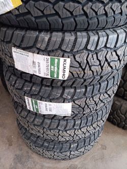 New Set of tires 265 70 17 KUMHO RT