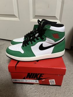 WORN ONCE JORDAN 1 LUCKY GREEN SIZE 10.5 MEN