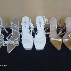 3 Pairs Sexy High Heel Shoes Size 7.5 $29