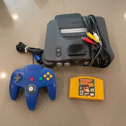 Nintendo 64 n64 with donkey Kong