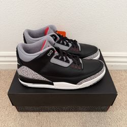 Jordan 3 “Black Cement” Size 10 Mens