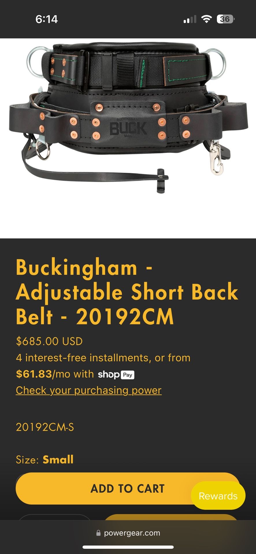 Buckingham Lineman Belt