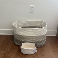 Woven Rope Storage Baskets 