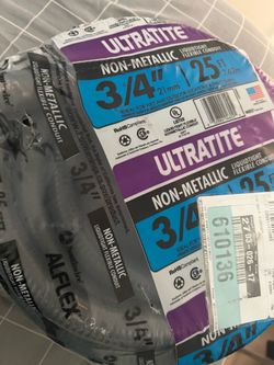 FREE 3/4 in. x 25 ft  Liquidtight Flexible Non-Metallic PVC Conduit