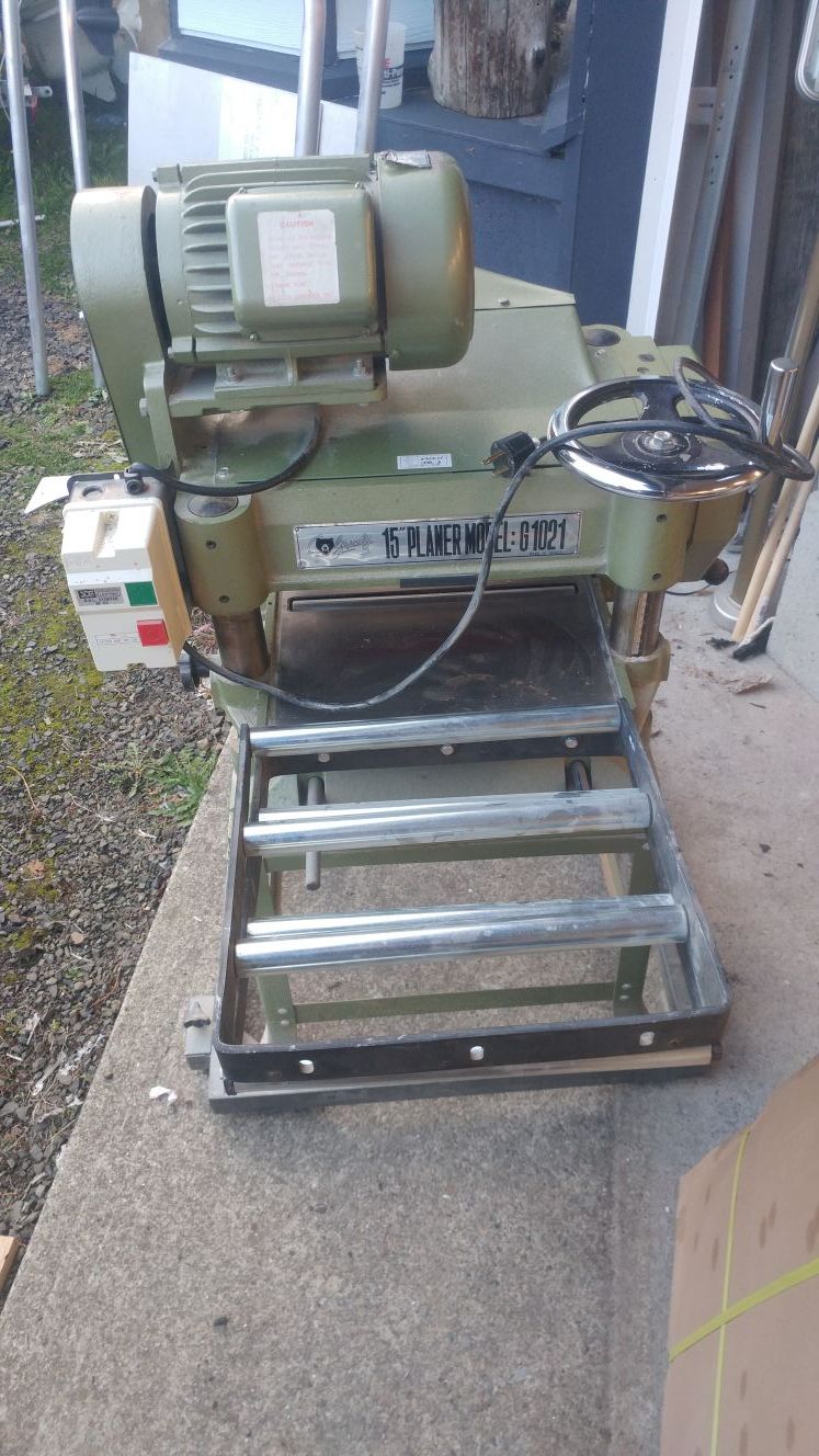Grizzly 15" Planer model G1021
