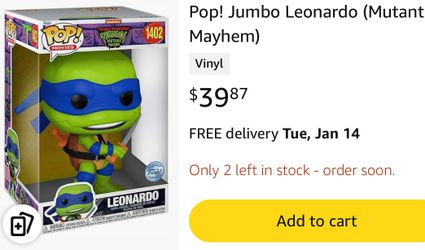 LARGE TMNT Leonardo - Action Figure Pop!! Retails $40