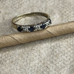 Sapphire And Diamond Ring