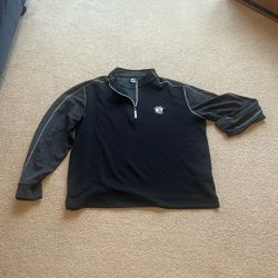 Pebble Beach/Footjoy Three-Quarter Zip Long Sleeve Pullover