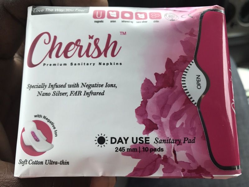 Cherish premium sanitary napkins specially infused negative ions nano silver