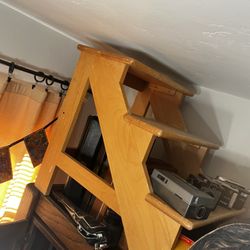 Wood Library Stepstool
