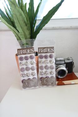 Embossed button stickers