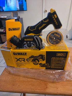 DeWalt 20V MAX XR 3 in. Brushless Cut-Off Tool (Model DCS438B), a compact cordless power tool designed for cutting metal, tile, stone, plastic, and dr