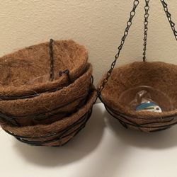 Plant Hanging Basket with Cocoa Liner $10 each