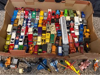 70+ Diecast Vehicle Lot – Hot Wheels, Matchbox, Trucks, Planes & More