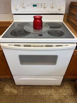 Microwave and stove