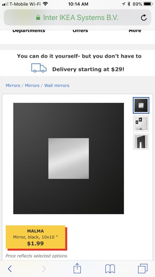 Ikea Malma Mirror
