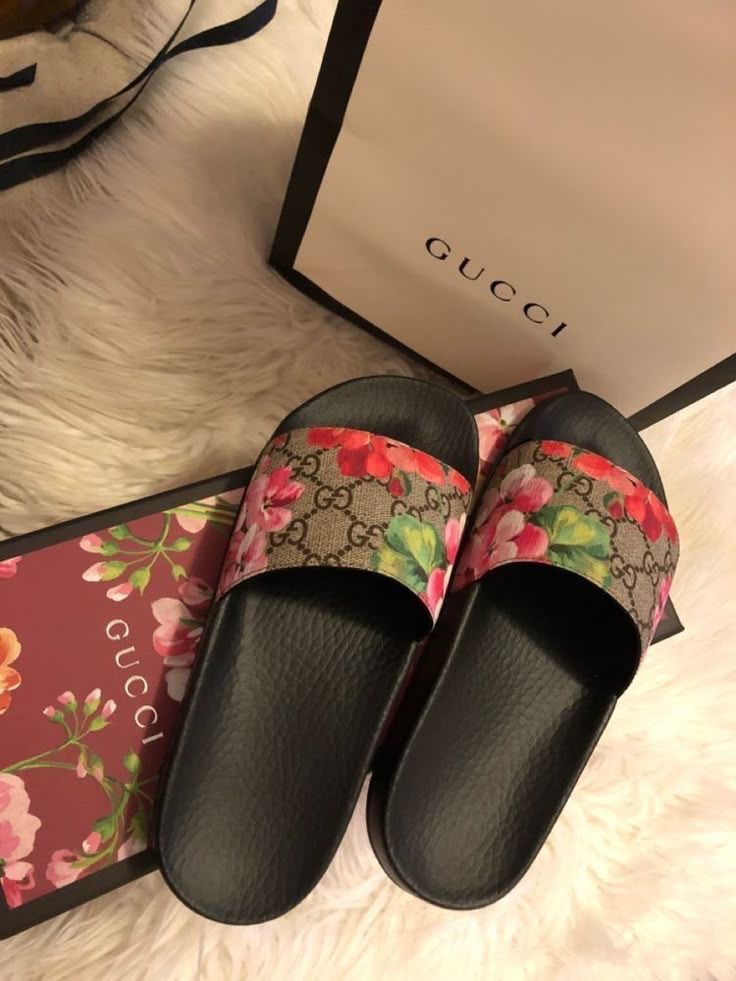 Gucci Floral Slides