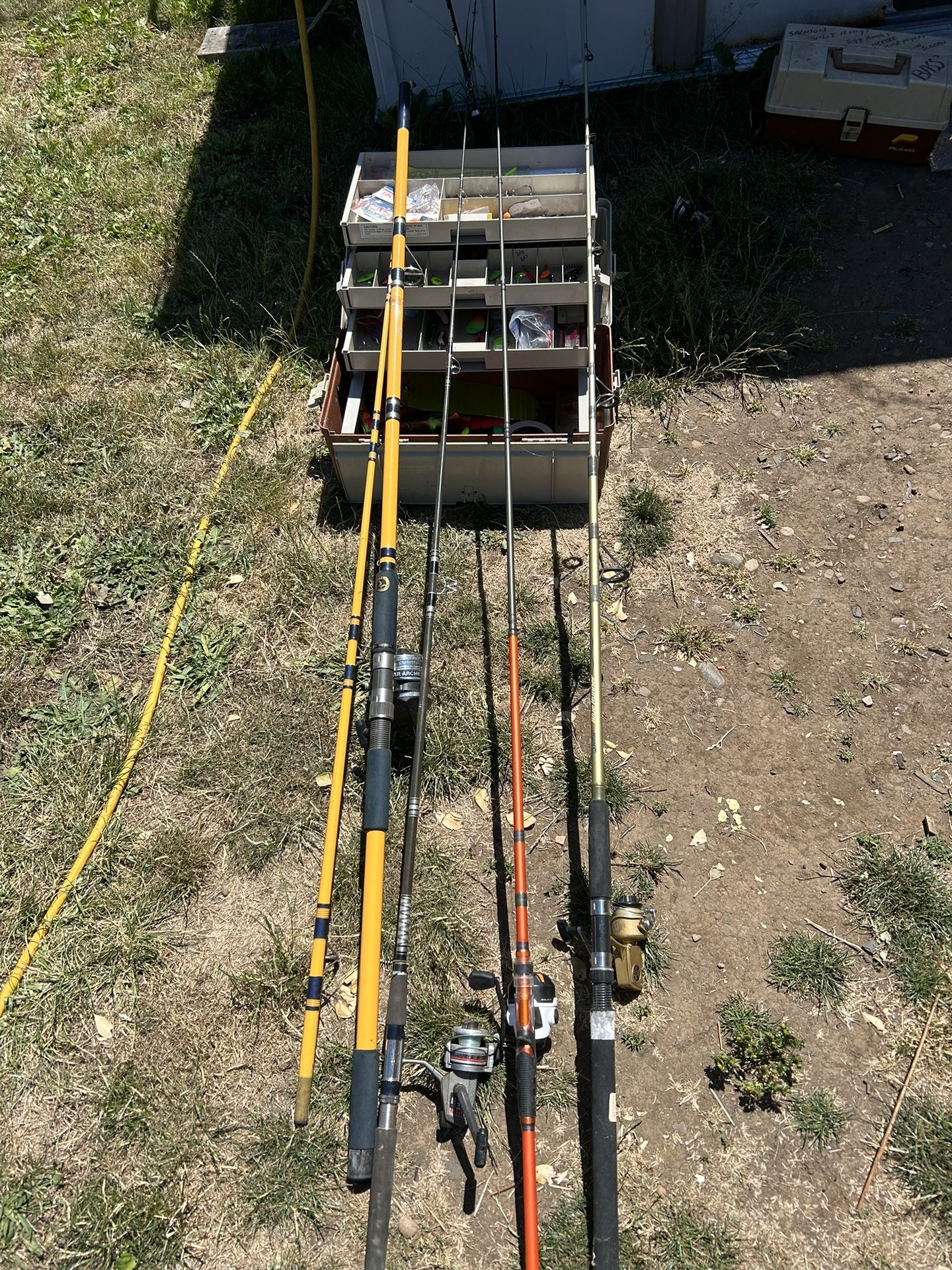 Big Tackle Box And Rods