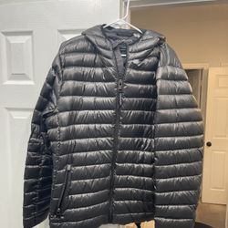 New Calvin Klein Puffer Hoodie Zip Jacket 