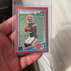 Donruss Optic Shedeur Sanders Red Rated Rookie
