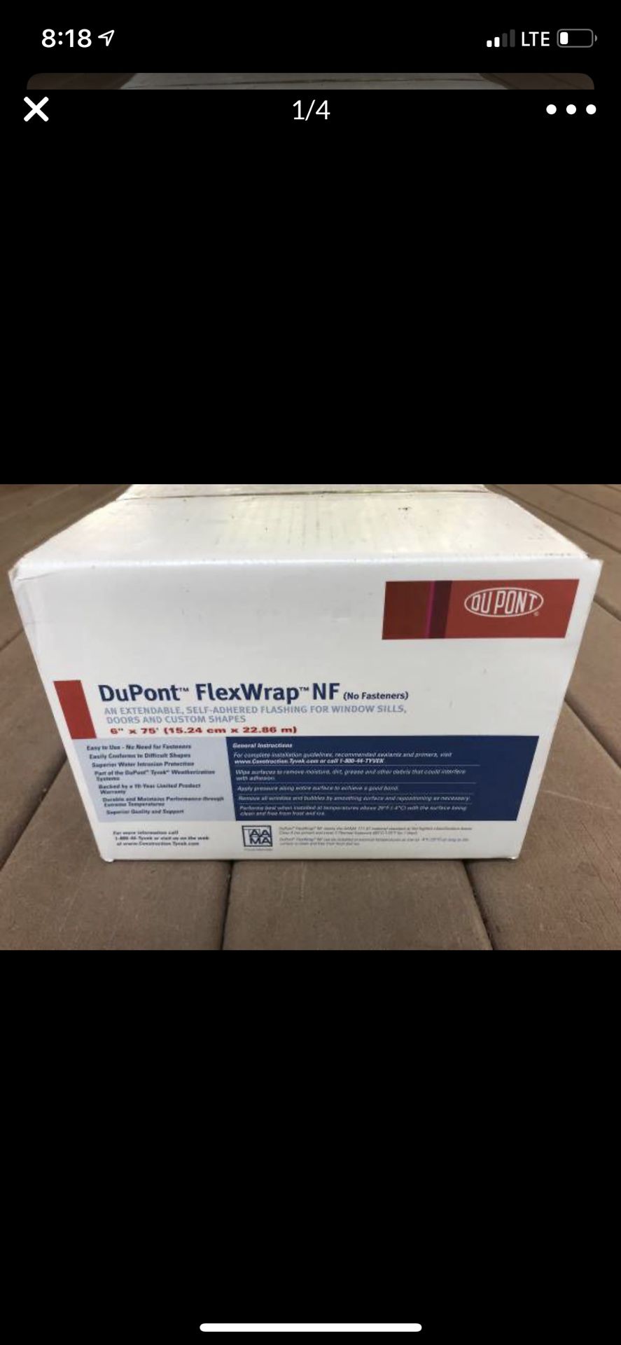 DuPont FlexWrap 6”x75’