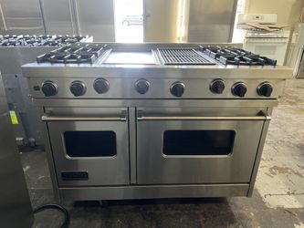 VIKING 48”WIDE ALL GAS RANGE STOVE IN STAINLESS STEEL 