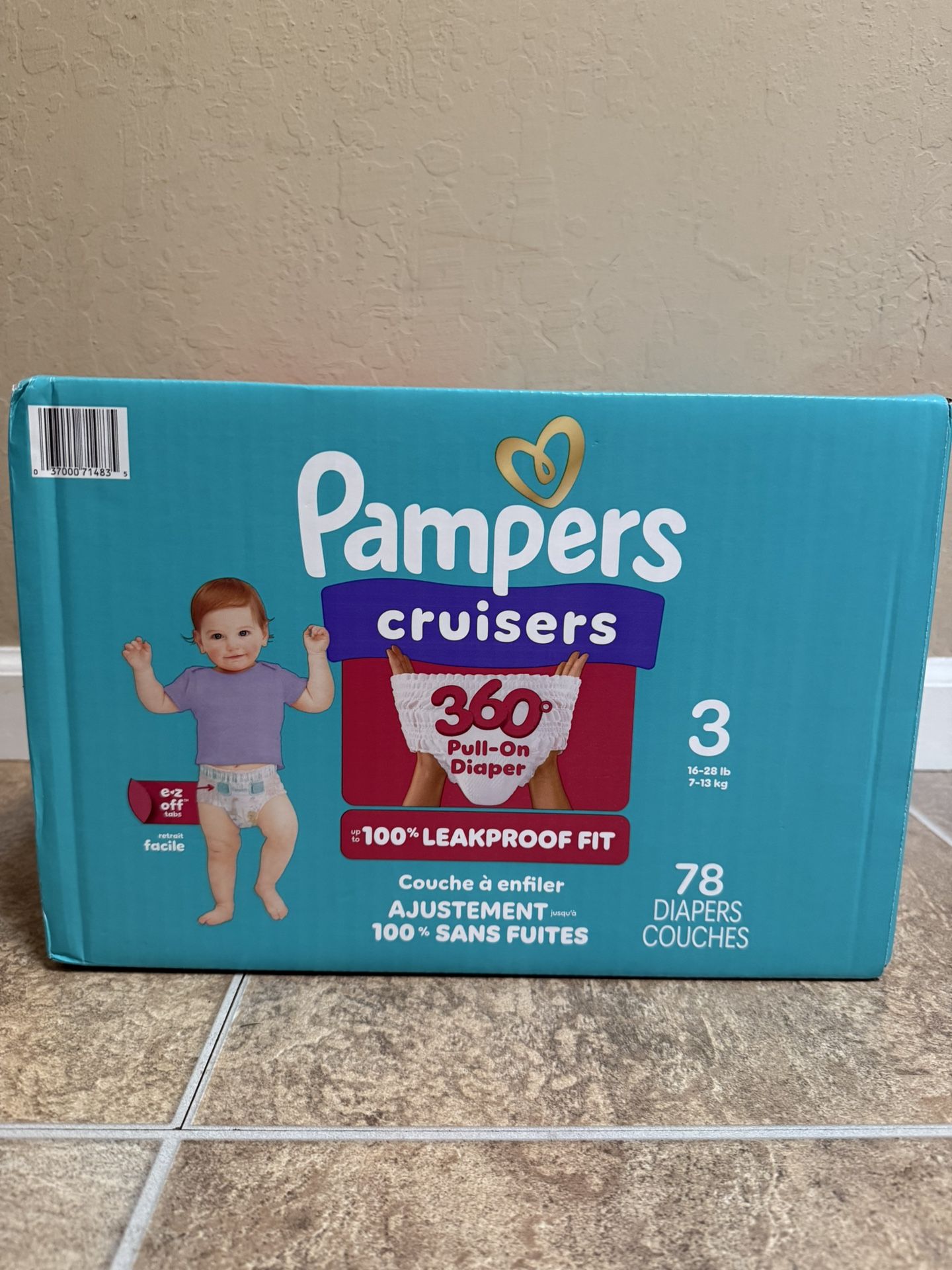 Brand New Pampers Cruisers Pull Up Diapers Size 3 78 Count