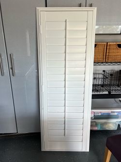 Plantation Shutter / Blind for Door 66x 24  3.5” slats