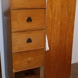 Vintage Oak Armoire