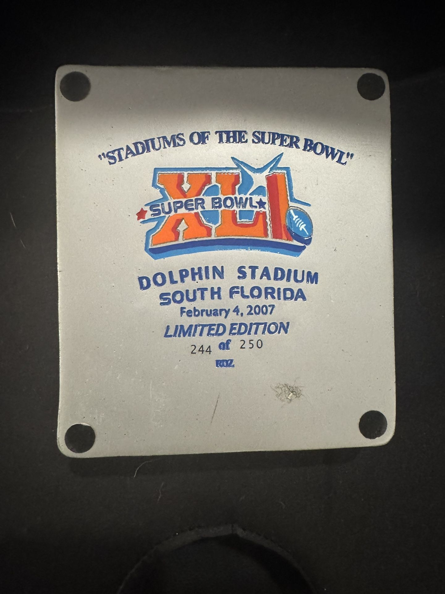 RARE Stadiums Of The Super Bowl Limited Edition 244 Of 250