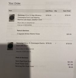 Samsung washer & dryer