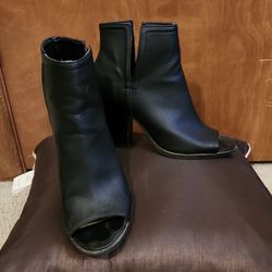 Black Booties Size 8  $20 