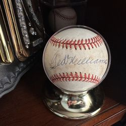 Ted Williams Signed Baseball 