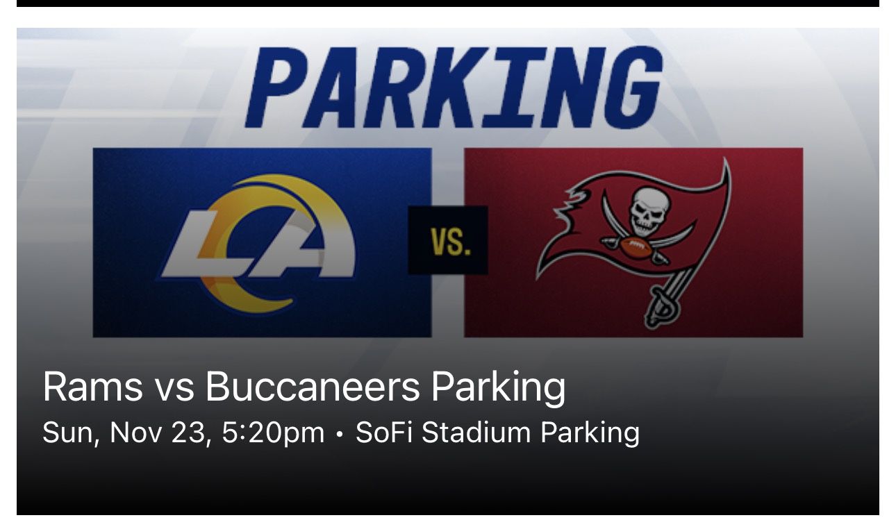 Parking Rams Vs Buccaneers
