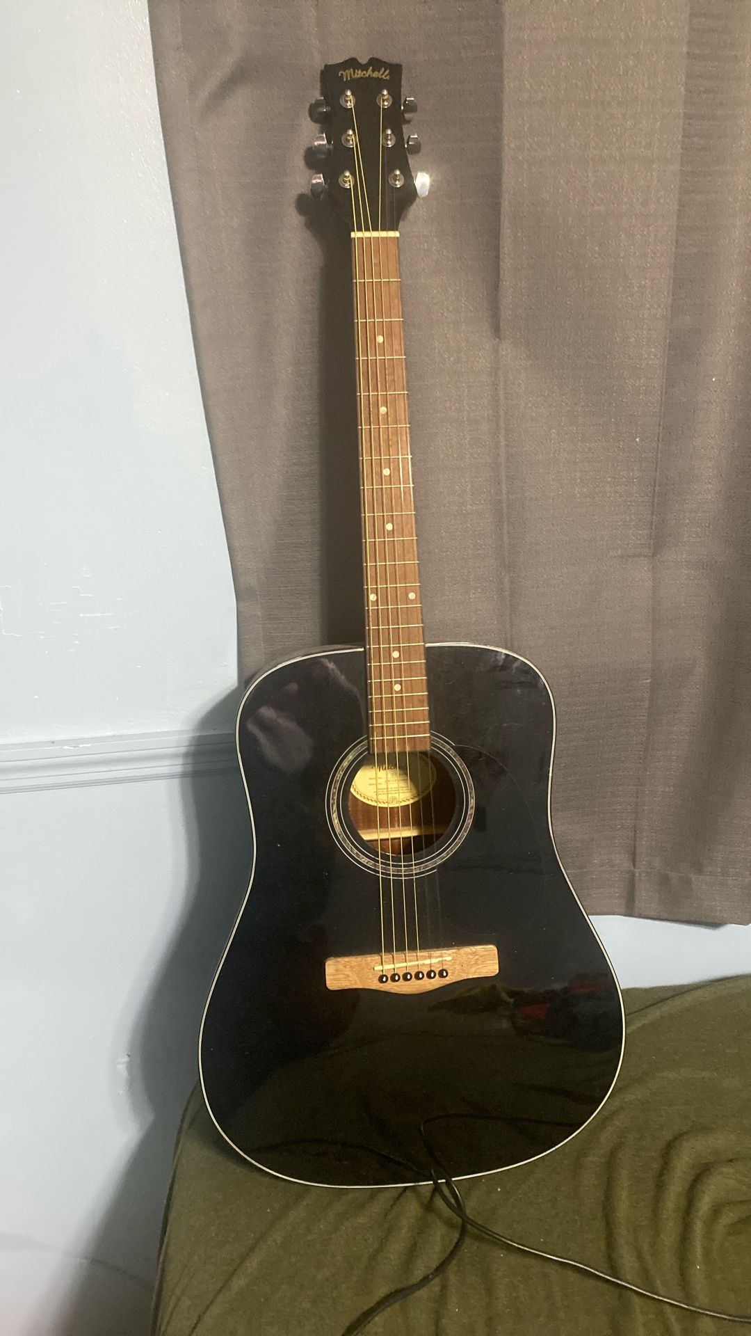 Black Acoustic Guitar