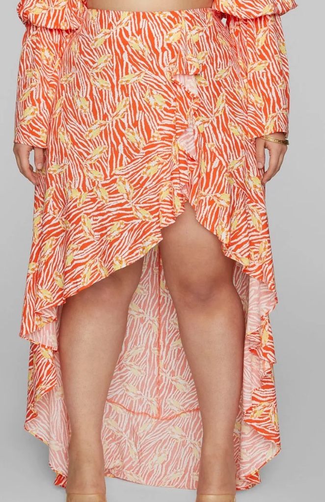 Fashion to figure Hi Low Tiered Skirt